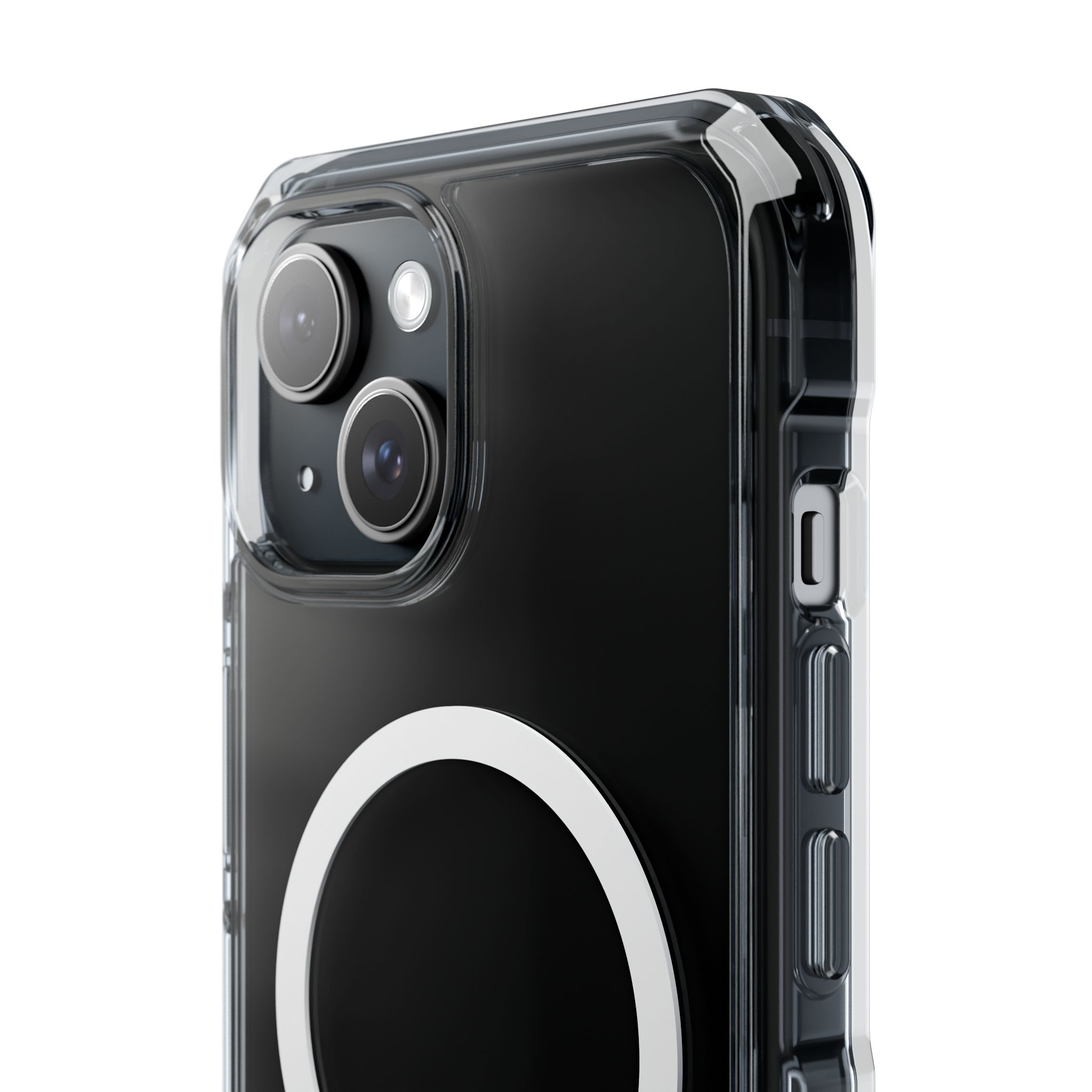 Clear Magnetic Phone Case with Scottish Saltire Accent - Image 4