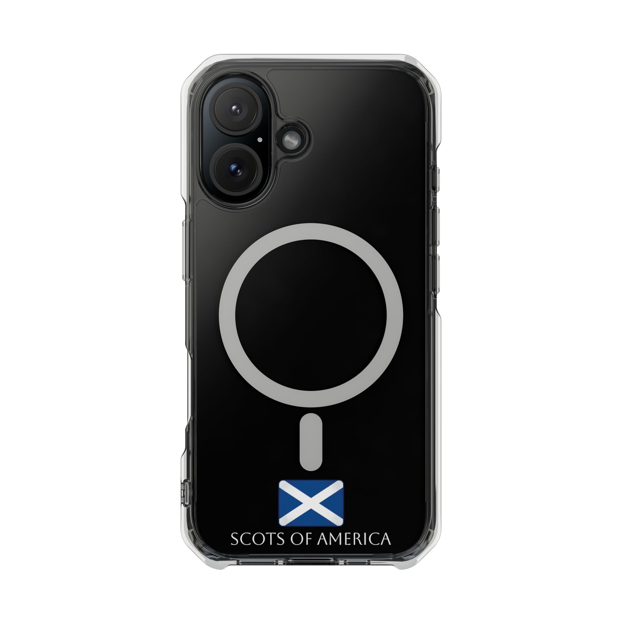 Clear Magnetic Phone Case with Scottish Saltire Accent - Image 23